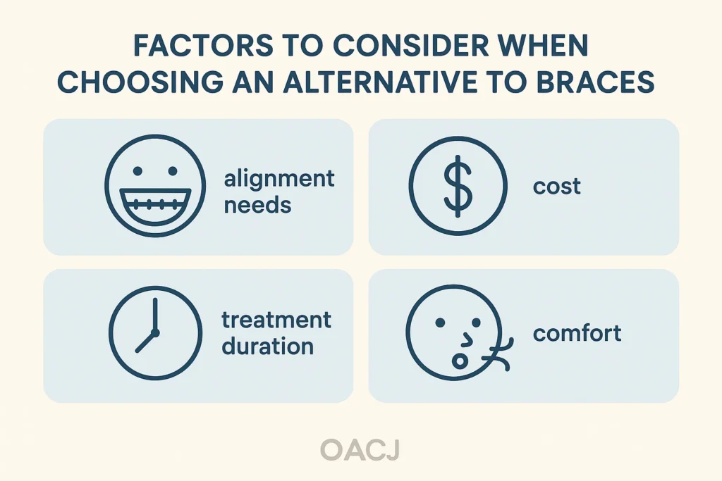 Alternative to Braces: Factors to consider when choosing orthodontic options