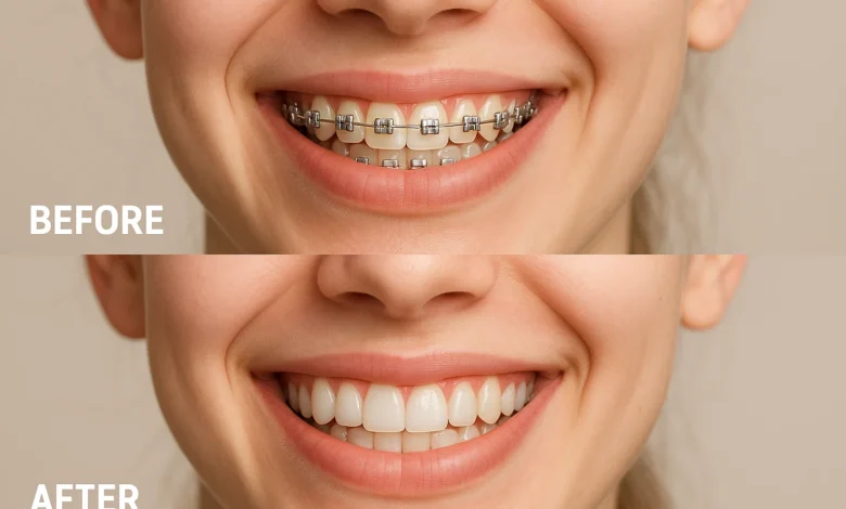 braces before after
