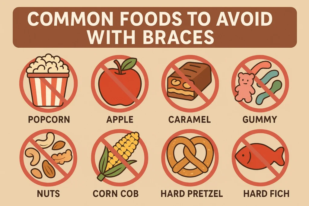 Can I Eat Skittles with Braces: Discover common foods to avoid with braces, including Skittles and other sugary treats.
