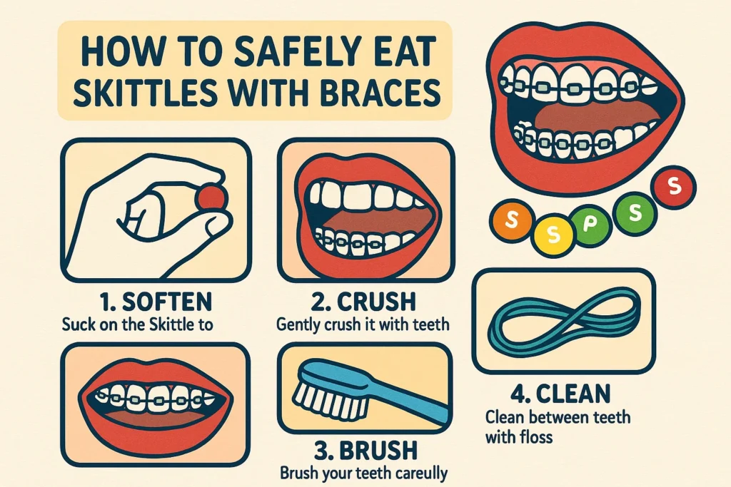 Can I Eat Skittles with Braces: Learn how to safely enjoy Skittles while wearing braces without damaging your treatment.