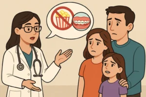Can you eat popcorn with braces? Learn the dangers of eating popcorn with braces.