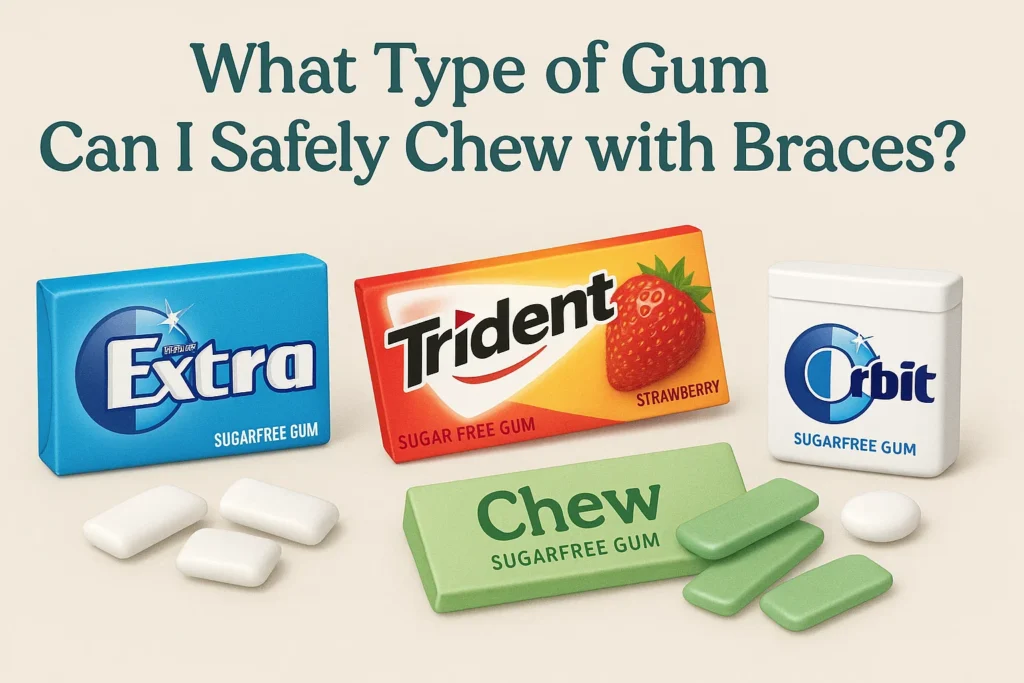 Can You Chew Gum With Braces? Learn which types of gum are safe for braces wearers.