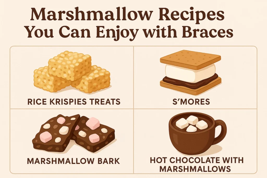 Can you eat marshmallows with braces? Try these marshmallow recipes that are safe for braces wearers.