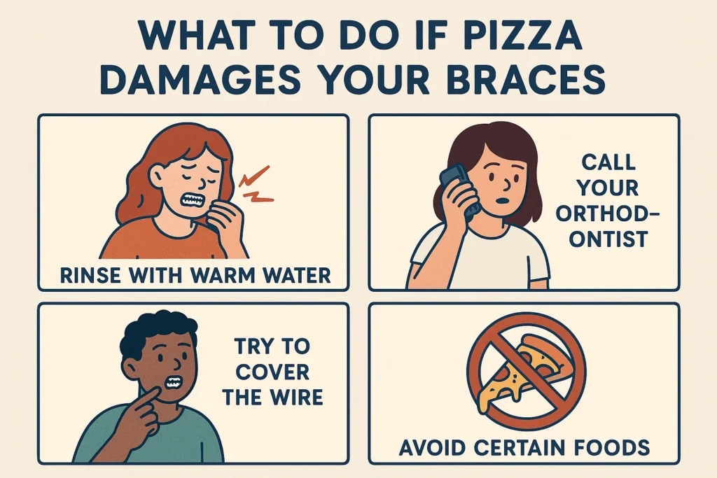 Can you eat pizza with braces? Learn what to do if pizza damages your braces