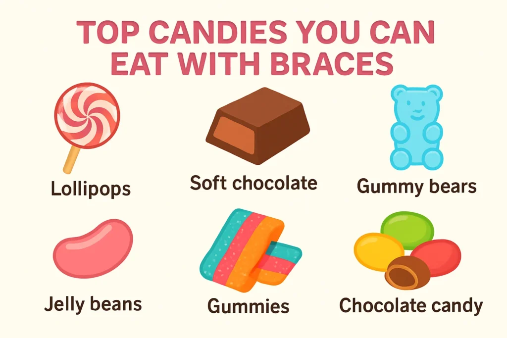 Best candy choices for braces wearers: Safe and enjoyable options.