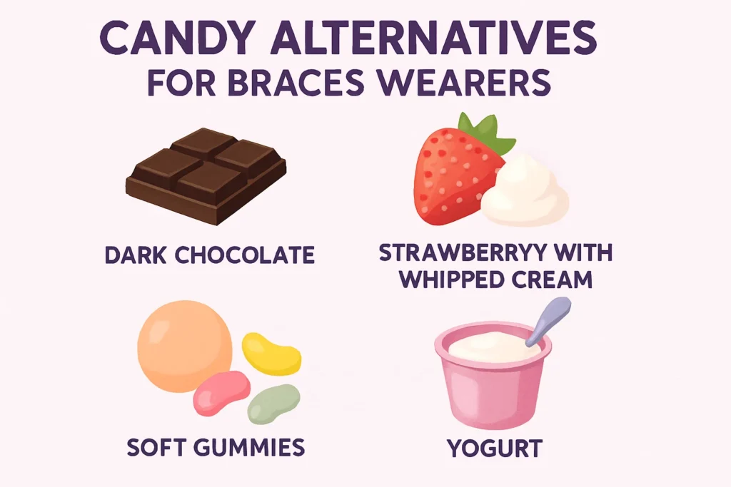 Safe candy alternatives for braces wearers: Enjoy sweets without the damage