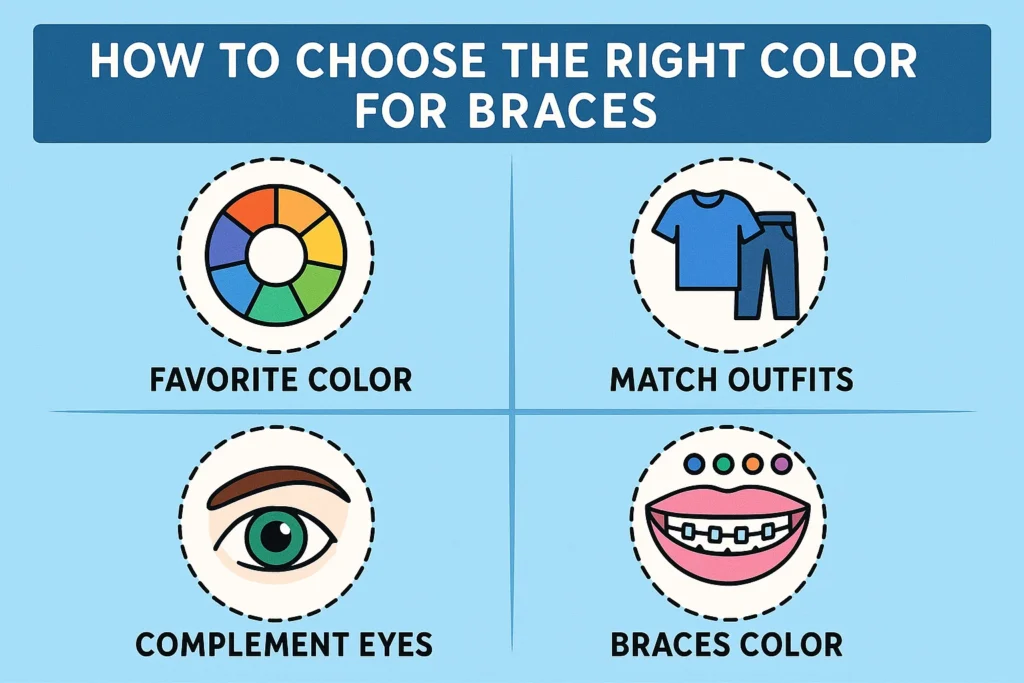 Color for Braces – Learn how to choose the right color for your braces to match your style and personality.