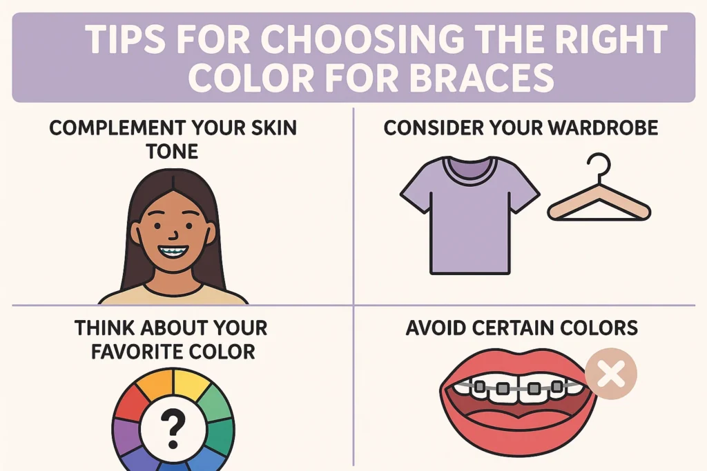 Color for Braces – Helpful tips for choosing the right color for your braces to reflect your personality and style.