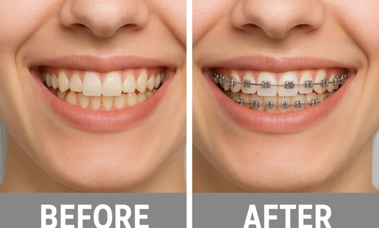 Dental Braces Before and After