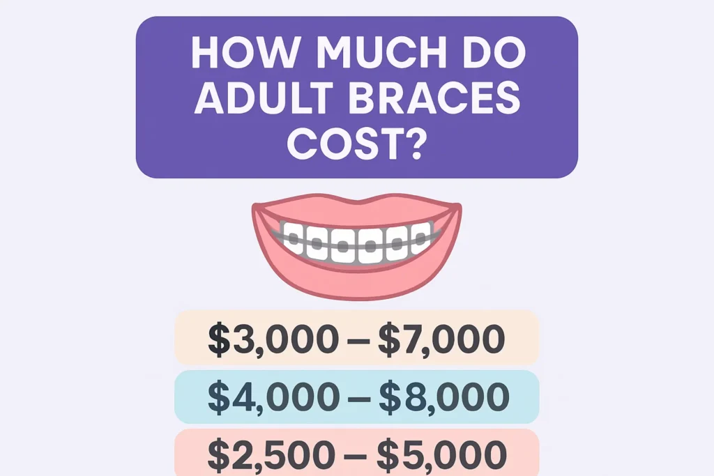 How Much Is Braces: Cost of braces for adults