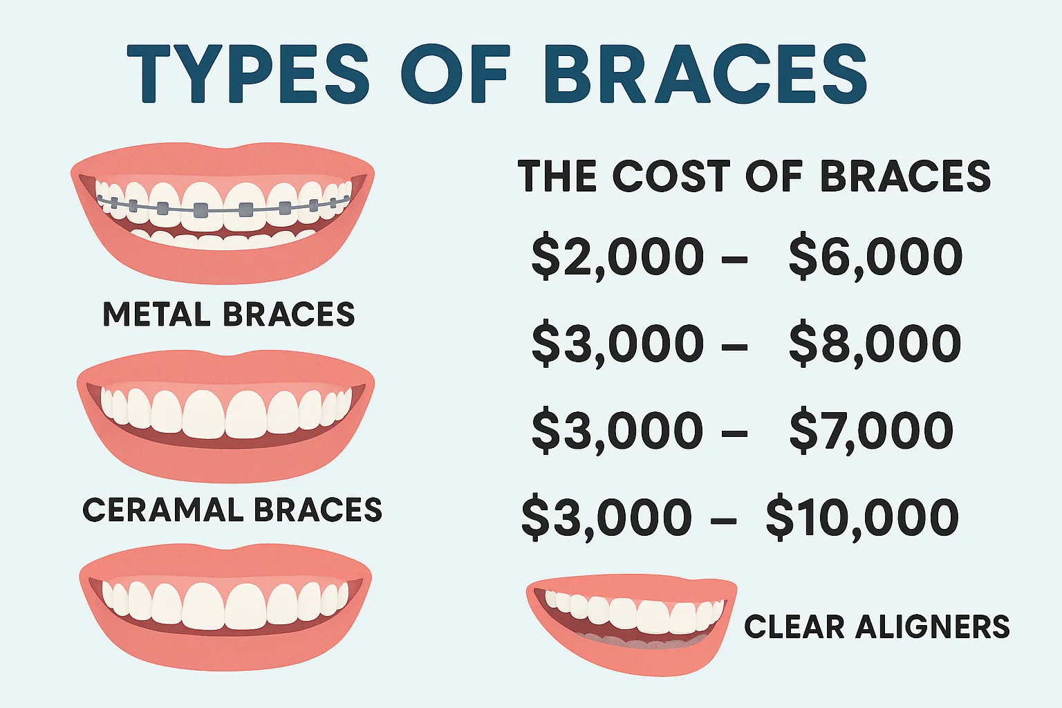 How Much Does Braces Cost: Understanding braces types and their costs