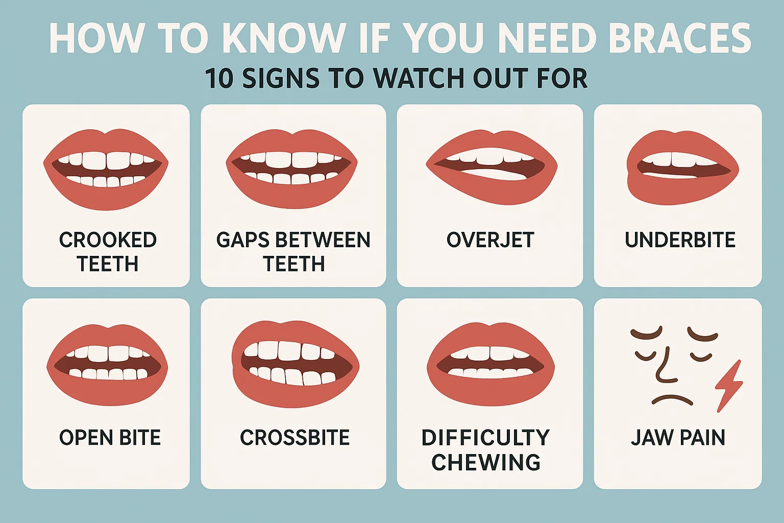 How to Know If You Need Braces: Discover 10 signs that indicate you may need braces for better oral health