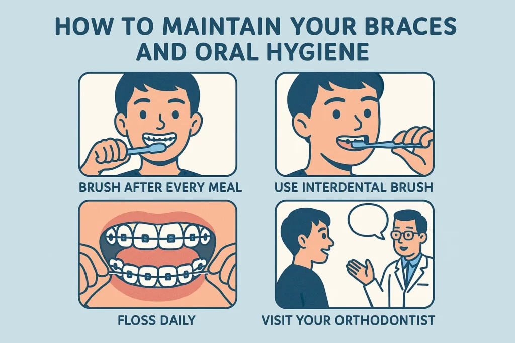 How to Tell if You Need Braces: Maintaining braces and oral hygiene