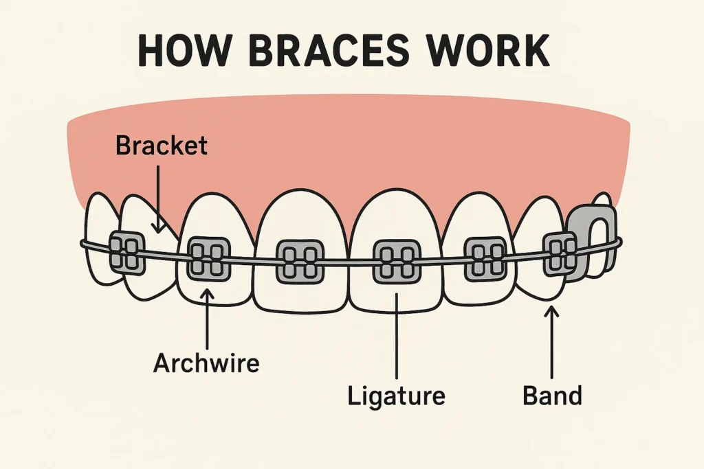 Parts of Braces: How the components work together for orthodontic treatment