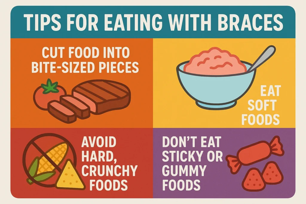 Tips for eating with braces: Easy and safe eating habits for braces wearers