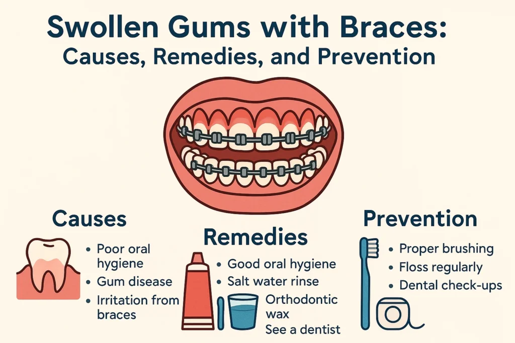 Swollen Gums with Braces