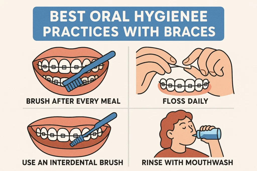 Swollen Gums with Braces, focusing on the best oral hygiene practices to prevent and treat gum swelling during orthodontic treatment.