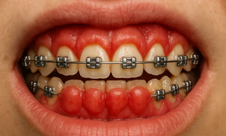 Swollen Gums with Braces