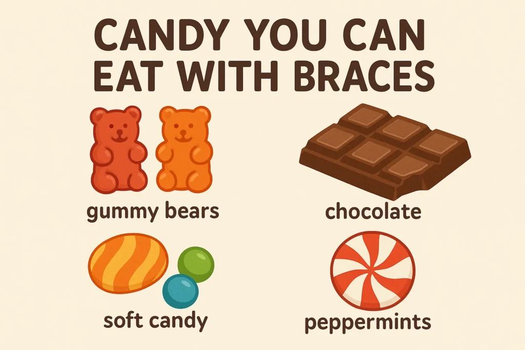 What Candy Can You Eat with Braces: Learn which candies are safe to eat while wearing braces.