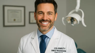 Celebrity Smile Makeover Dentist offering Hollywood-style transformations with veneers, whitening, and cosmetic dentistry.