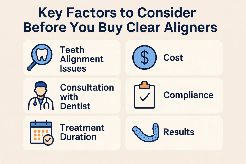 Clear aligners best brands USA - key factors to consider before purchasing the right aligner for your smile.