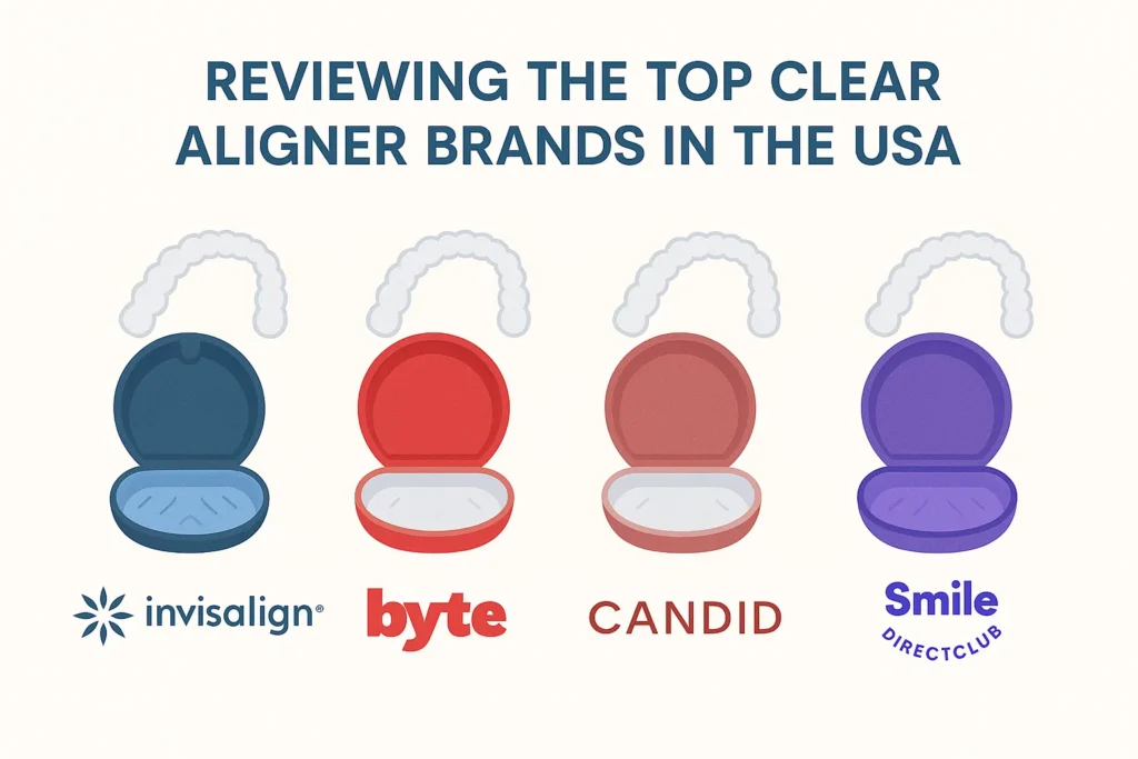 Clear aligners best brands USA reviewed with detailed comparisons of features, pricing, and dentist recommendations.