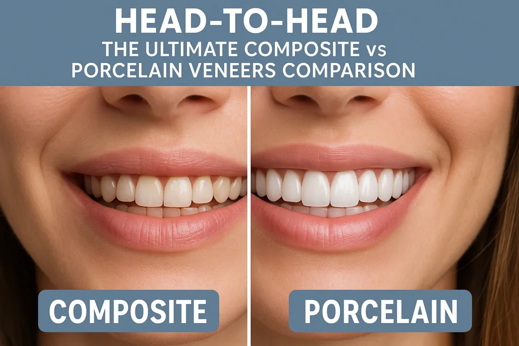 Composite vs Porcelain Veneers: A complete comparison of both veneer options to help you make the best choice for your smile
