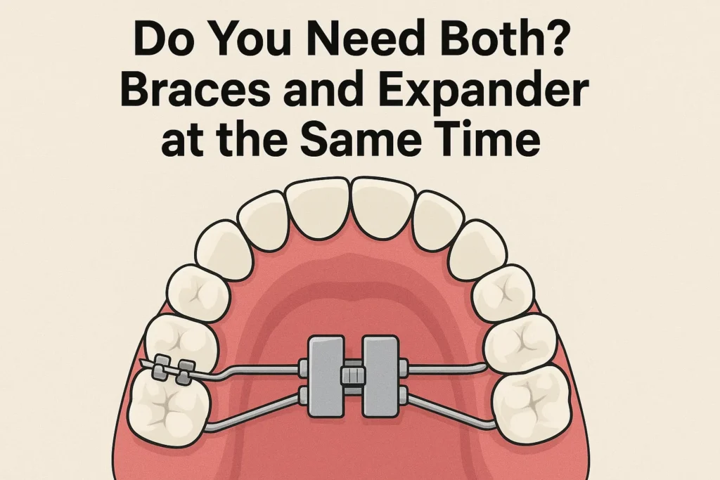 Expander vs Braces Difference – Exploring whether you need both braces and a palatal expander at the same time for optimal orthodontic results.