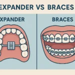 Expander vs Braces Difference – A comparison of orthodontic expanders and braces in terms of treatment, effectiveness, and purpose.