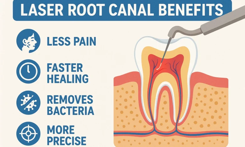 Laser root canal benefits: Discover how laser technology improves the root canal procedure, offering faster recovery and less discomfort