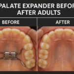 Palate Expander Before After Adults – See the transformative results of using a palate expander for adults, from before to after treatment.