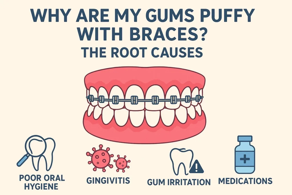 Puffy Gums With Braces explained in detail with root causes and orthodontic insights