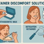 Retainer discomfort solutions to help relieve pain and make wearing your retainer more comfortable.