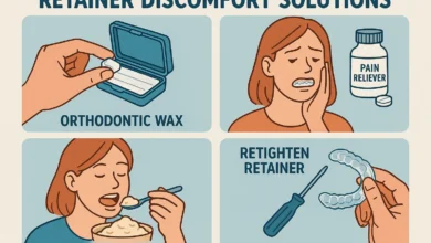 Retainer discomfort solutions to help relieve pain and make wearing your retainer more comfortable.