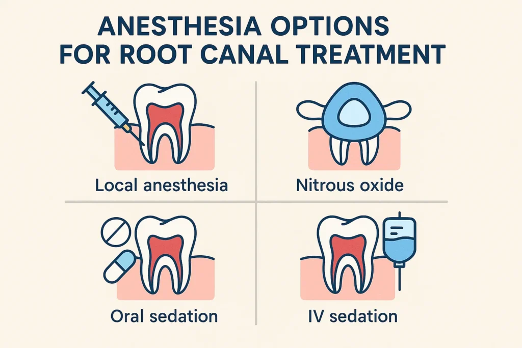 Root canal anesthesia pain: Exploring the different anesthesia options used to manage pain during a root canal procedure.