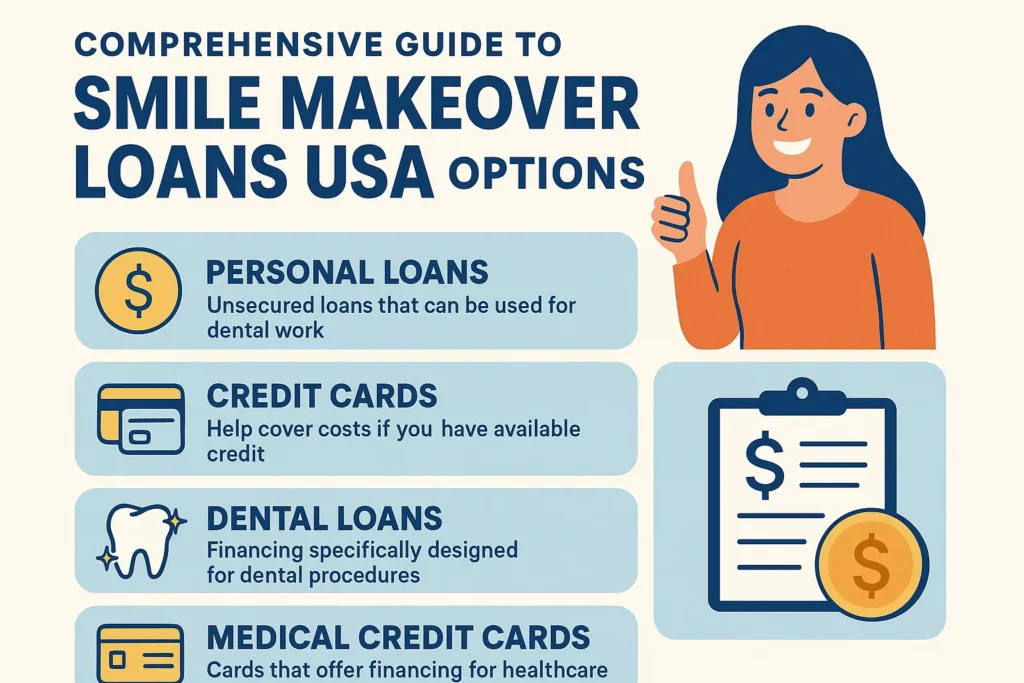 Smile makeover loans USA: A complete guide to available financing options for smile makeovers, making cosmetic dental treatments more affordable.