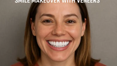 Smile Makeover with Veneers showcasing how dental veneers can enhance appearance and create a perfect smile