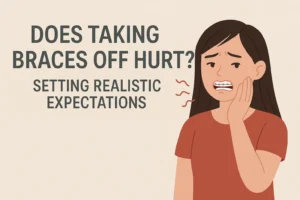Taking Off Braces is usually painless, with only mild pressure felt during the removal process