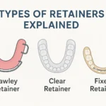 Types of Retainers Explained with clear details on fixed and removable options for orthodontic patients.