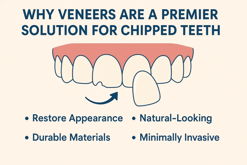 Veneers for Chipped Teeth – Discover why veneers are the premier solution for restoring chipped teeth with a natural and durable finish.