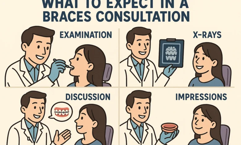 What To Expect in A Braces Consultation explained in detail for patients attending their first orthodontist visit