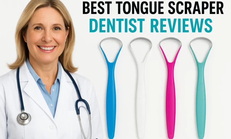 Best tongue scraper dentist reviews showing top-rated tongue scrapers recommended by dental professionals for optimal oral hygiene.