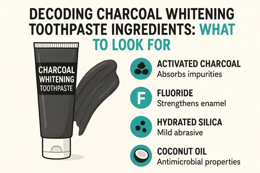 Charcoal Whitening Toothpaste Reviews analyzing the ingredients and their whitening effects.