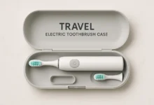 Compact and durable Travel Electric Toothbrush Case for safe and easy storage during travel.