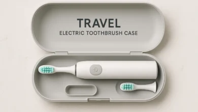 Compact and durable Travel Electric Toothbrush Case for safe and easy storage during travel.