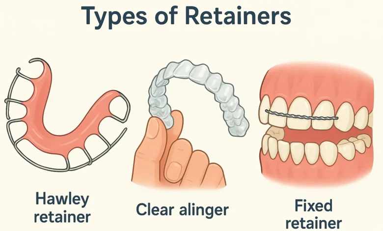 Types of Retainers Orthodontics explained with clear examples and uses in dental care