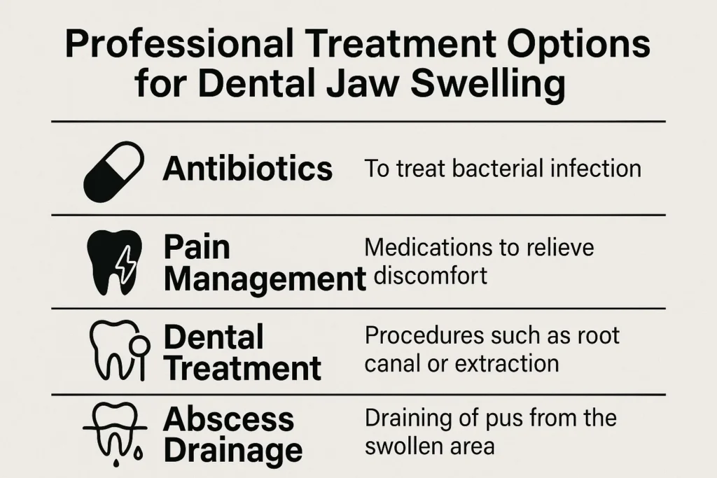 Dental Emergency Swelling Jaw requires professional dental treatment to control pain and infection.