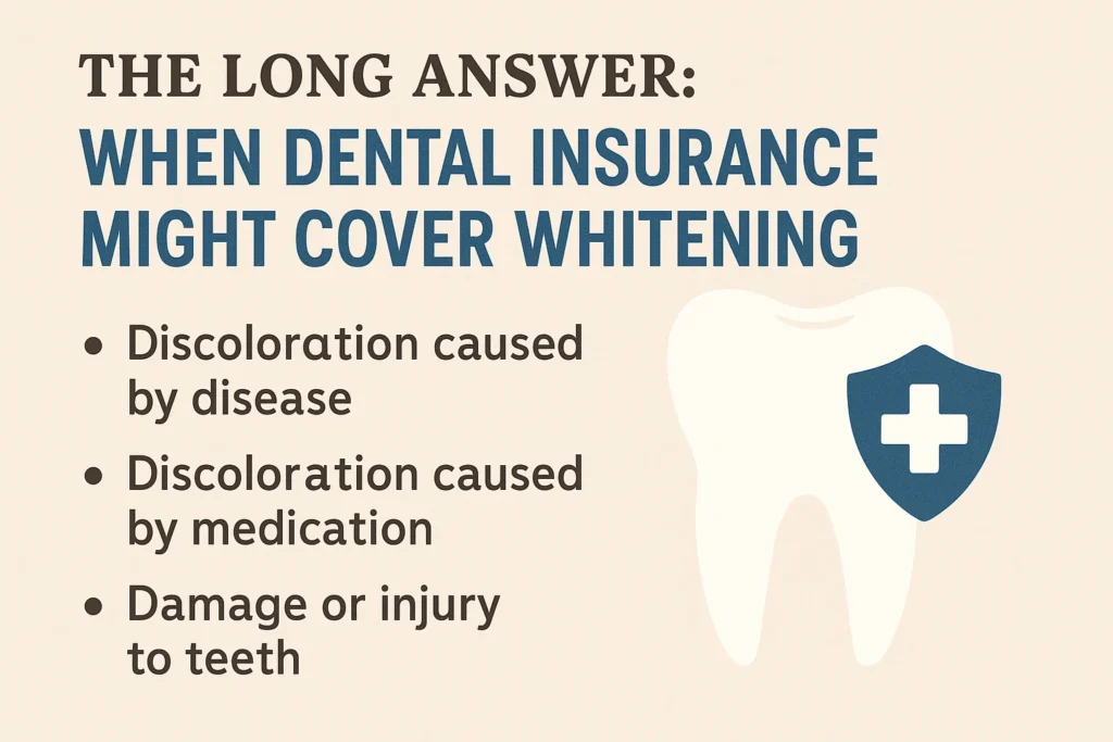 Dental Insurance Covers Whitening treatments to help patients achieve a brighter smile with reduced costs.