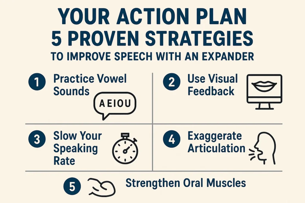 Expander first week speech problems – 5 proven strategies to improve speech with a palatal expander.