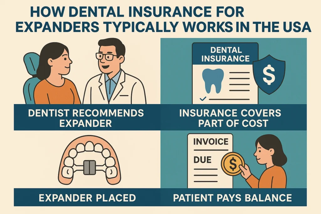 Expander insurance coverage USA: A look at how dental insurance covers expanders and related treatments in the USA.